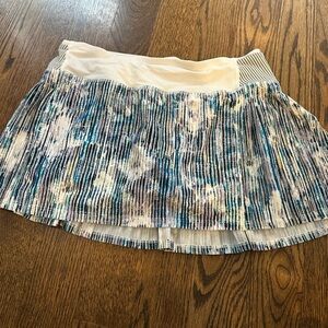 lululemon athletica Blue and White Mini Skirt